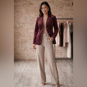 NWOT, Kate Hill Deep Red Blazer